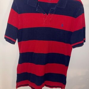 Polo Ralph Lauren XL Boys Short-Sleeve Striped Mesh Polo Shirt